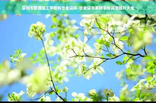 深圳市智理技工学校有毕业证吗-毕业证书素材手绘高清图片大全