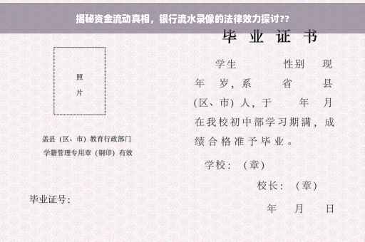 揭秘资金流动真相，银行流水录像的法律效力探讨??
