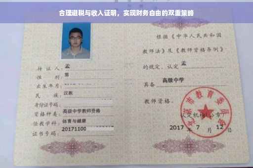 合理避税与收入证明，实现财务自由的双重策略