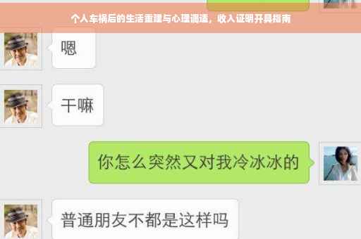 个人车祸后的生活重建与心理调适，收入证明开具指南