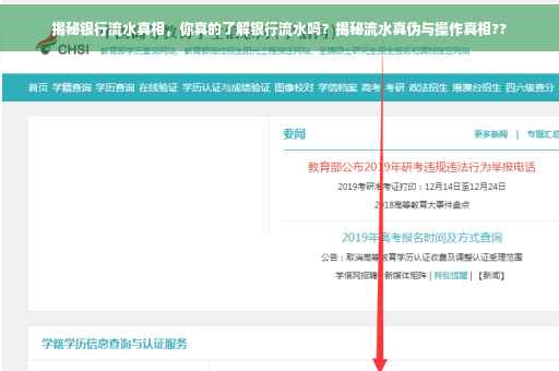 揭秘银行流水真相，你真的了解银行流水吗？揭秘流水真伪与操作真相??