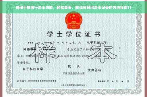 揭秘手机银行流水功能，轻松查看、解读与导出流水记录的方法指南??