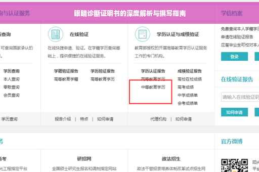 眼睛诊断证明书的深度解析与撰写指南