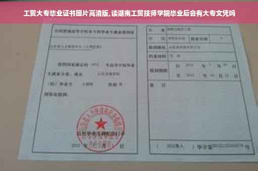 工贸大专毕业证书图片高清版,读湖南工贸技师学院毕业后会有大专文凭吗