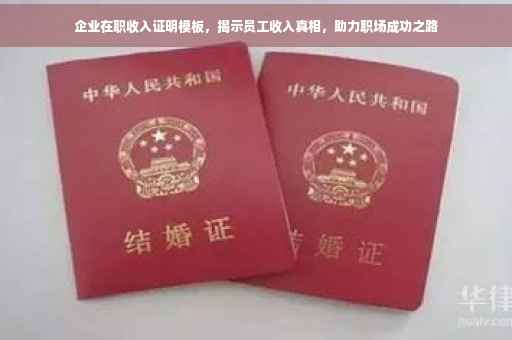 企业在职收入证明模板，揭示员工收入真相，助力职场成功之路