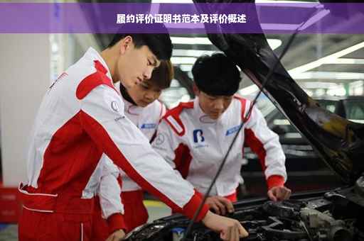 履约评价证明书范本及评价概述
