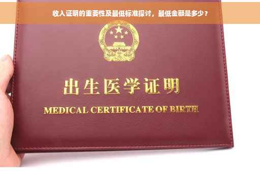 收入证明的重要性及最低标准探讨，最低金额是多少？