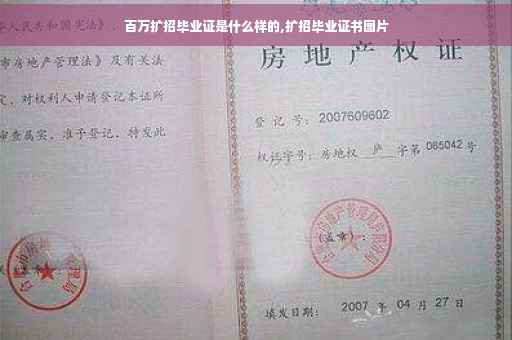 百万扩招毕业证是什么样的,扩招毕业证书图片
