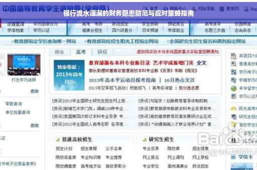银行流水遗漏的财务隐患防范与应对策略指南