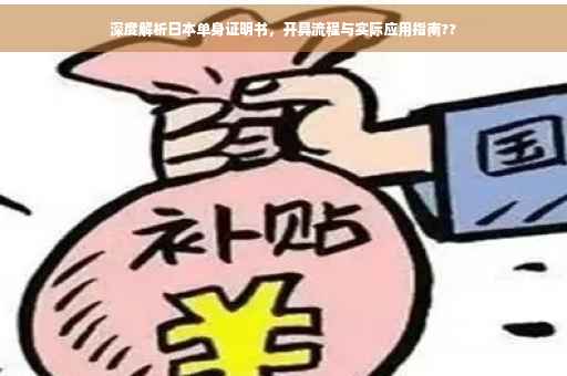 深度解析日本单身证明书，开具流程与实际应用指南??