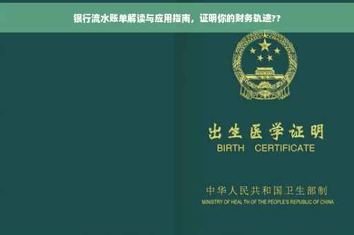 银行流水账单解读与应用指南，证明你的财务轨迹??