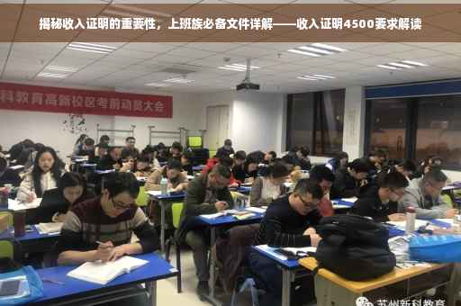 揭秘收入证明的重要性，上班族必备文件详解——收入证明4500要求解读