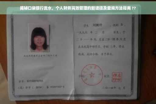 揭秘口袋银行流水，个人财务高效管理的新途径及查询方法指南 ??