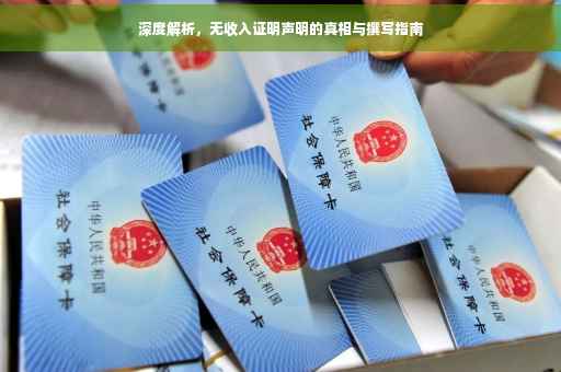 深度解析，无收入证明声明的真相与撰写指南