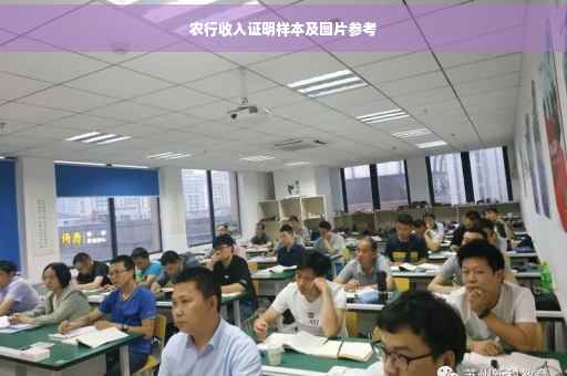 农行收入证明样本及图片参考