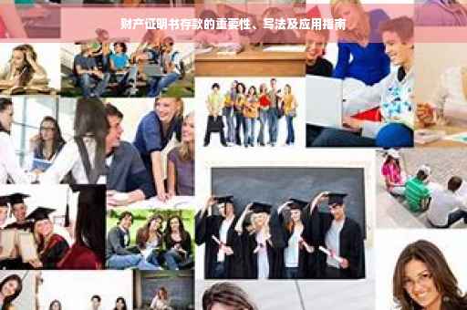 财产证明书存款的重要性、写法及应用指南