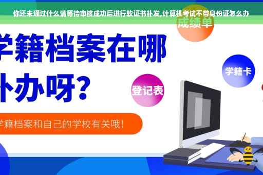 你还未通过什么请等待审核成功后进行软证书补发,计算机考试不带身份证怎么办