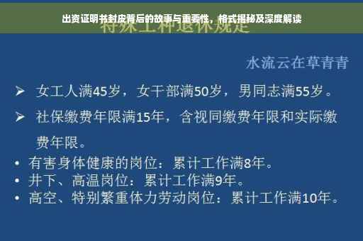 出资证明书封皮背后的故事与重要性，格式揭秘及深度解读