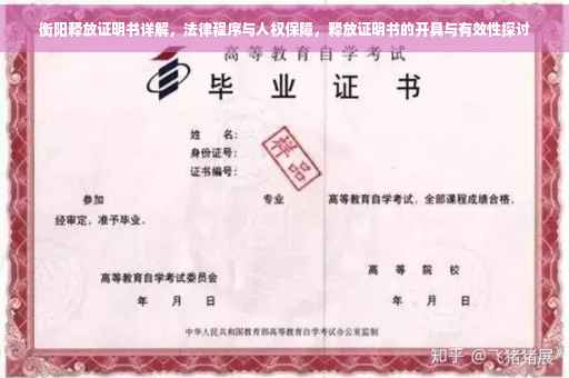 衡阳释放证明书详解，法律程序与人权保障，释放证明书的开具与有效性探讨