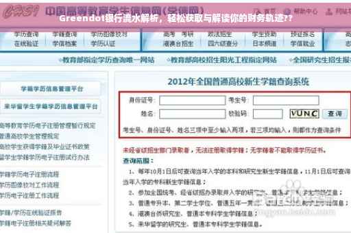 Greendot银行流水解析，轻松获取与解读你的财务轨迹??