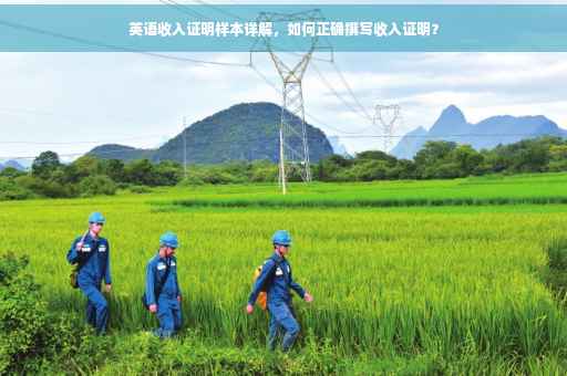英语收入证明样本详解，如何正确撰写收入证明？