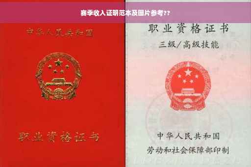 赛季收入证明范本及图片参考??