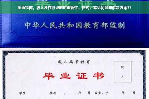 全面指南，收入及在职证明的重要性、格式、常见问题与解决方案??