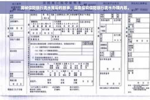 揭秘信阳银行流水背后的故事，深度探究信阳银行流水办理内幕。