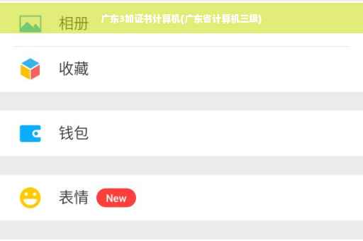 广东3加证书计算机(广东省计算机三级)