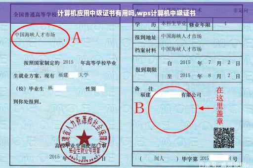 计算机应用中级证书有用吗,wps计算机中级证书