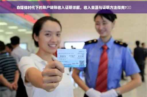 自媒体时代下的账户转账收入证明详解，收入来源与证明方法指南?⚡️