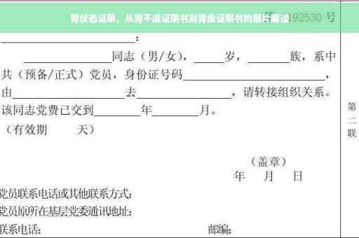 肾状态证明，从肾不虚证明书到肾虚证明书的图片解读