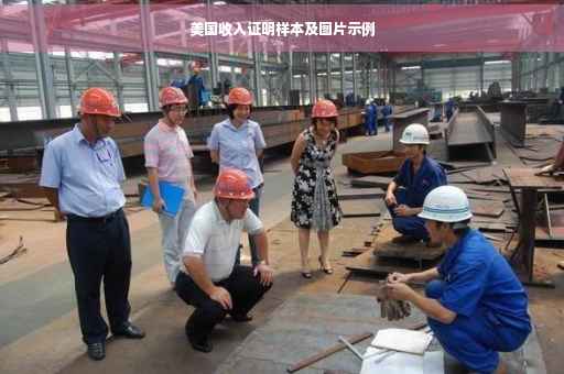 美国收入证明样本及图片示例