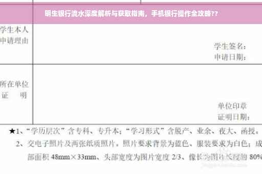 明生银行流水深度解析与获取指南，手机银行操作全攻略??
