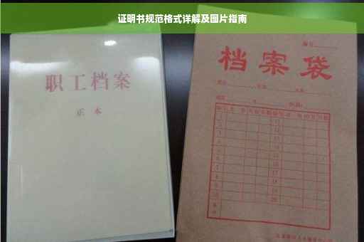证明书规范格式详解及图片指南