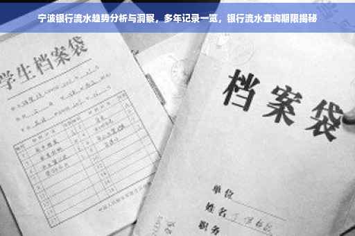 宁波银行流水趋势分析与洞察，多年记录一览，银行流水查询期限揭秘