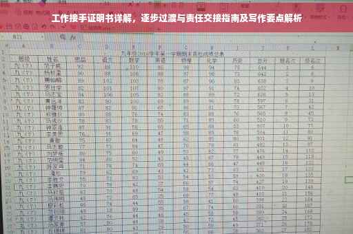 工作接手证明书详解，逐步过渡与责任交接指南及写作要点解析