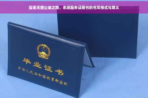 探索无疆公益之路，志愿服务证明书的书写格式与意义