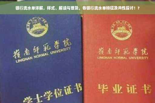 银行流水单详解，样式、解读与普及，各银行流水单特征及共性探讨！?