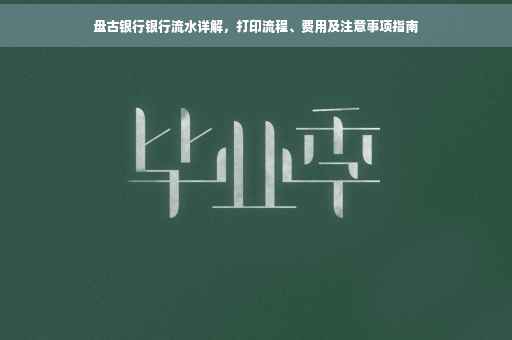 盘古银行银行流水详解，打印流程、费用及注意事项指南