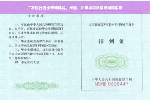广发银行流水查询详解，步骤、注意事项及常见问题解答