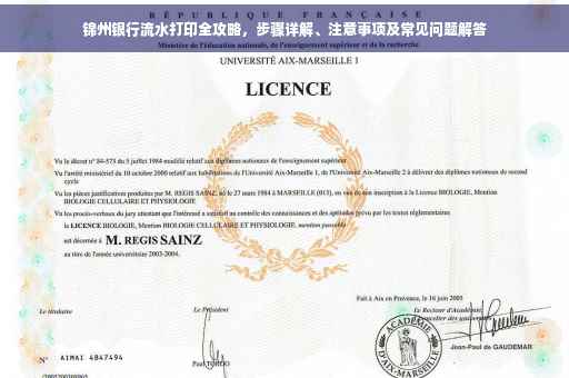 锦州银行流水打印全攻略，步骤详解、注意事项及常见问题解答