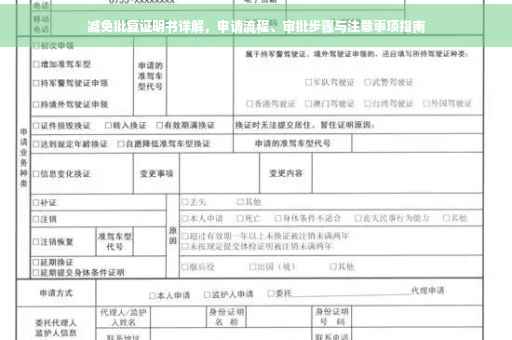 减免批复证明书详解，申请流程、审批步骤与注意事项指南