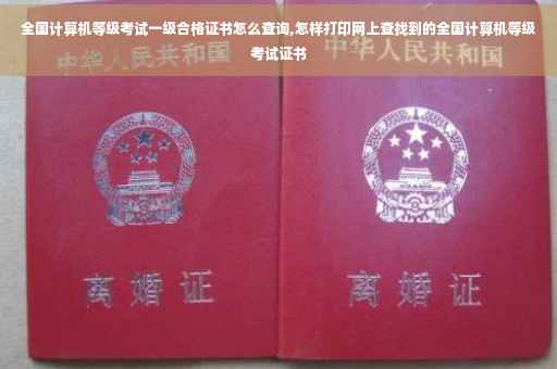 全国计算机等级考试一级合格证书怎么查询,怎样打印网上查找到的全国计算机等级考试证书