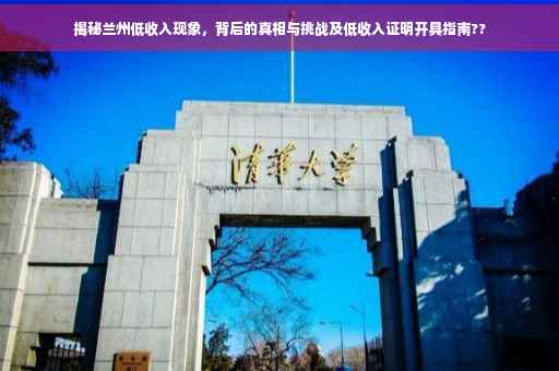 揭秘兰州低收入现象，背后的真相与挑战及低收入证明开具指南??
