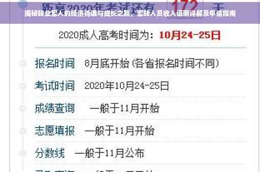 揭秘转业军人的经济待遇与成长之路，军转人员收入证明详解及申请指南