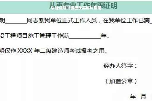 中标证明书模板及其图片指南