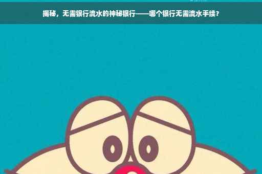 揭秘，无需银行流水的神秘银行——哪个银行无需流水手续？