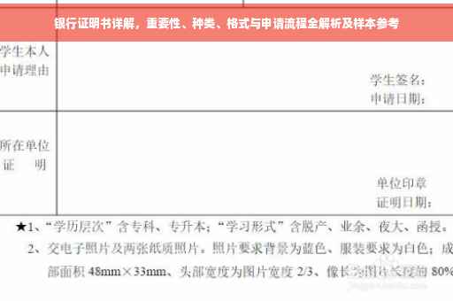 银行证明书详解，重要性、种类、格式与申请流程全解析及样本参考