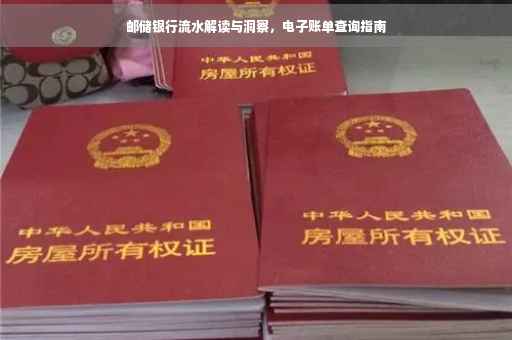 邮储银行流水解读与洞察，电子账单查询指南